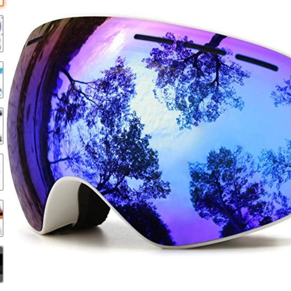 Ski & Snowboard Goggles with Anit-Fog UV Protectio